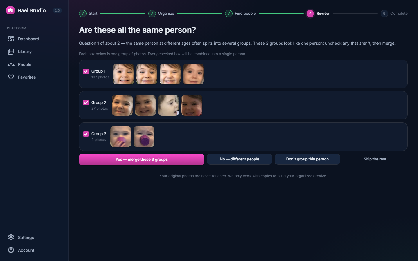 “Are these the same person?”