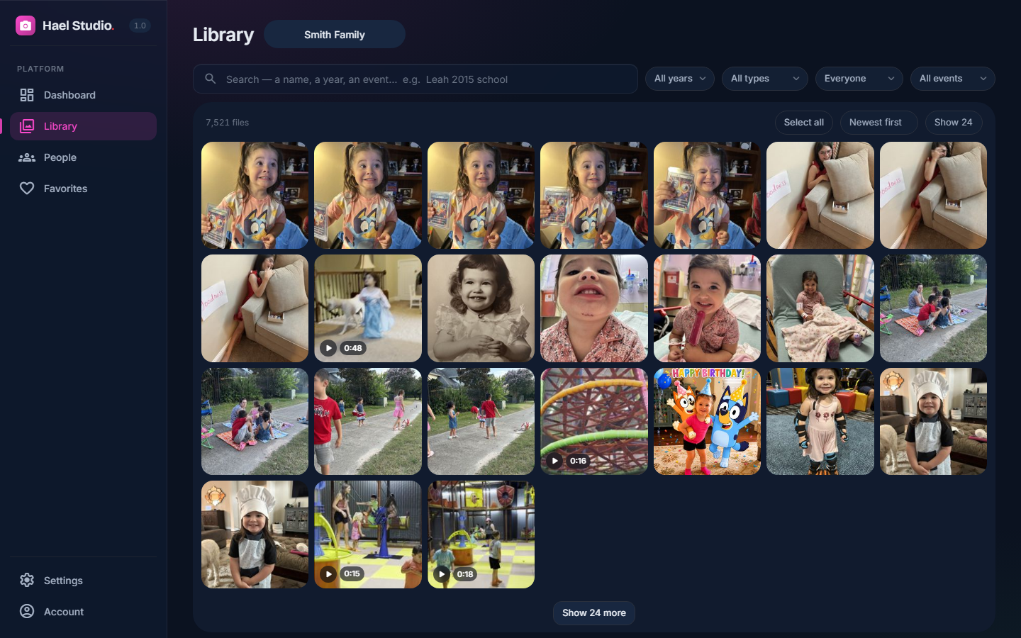 Your Library: every photo and video