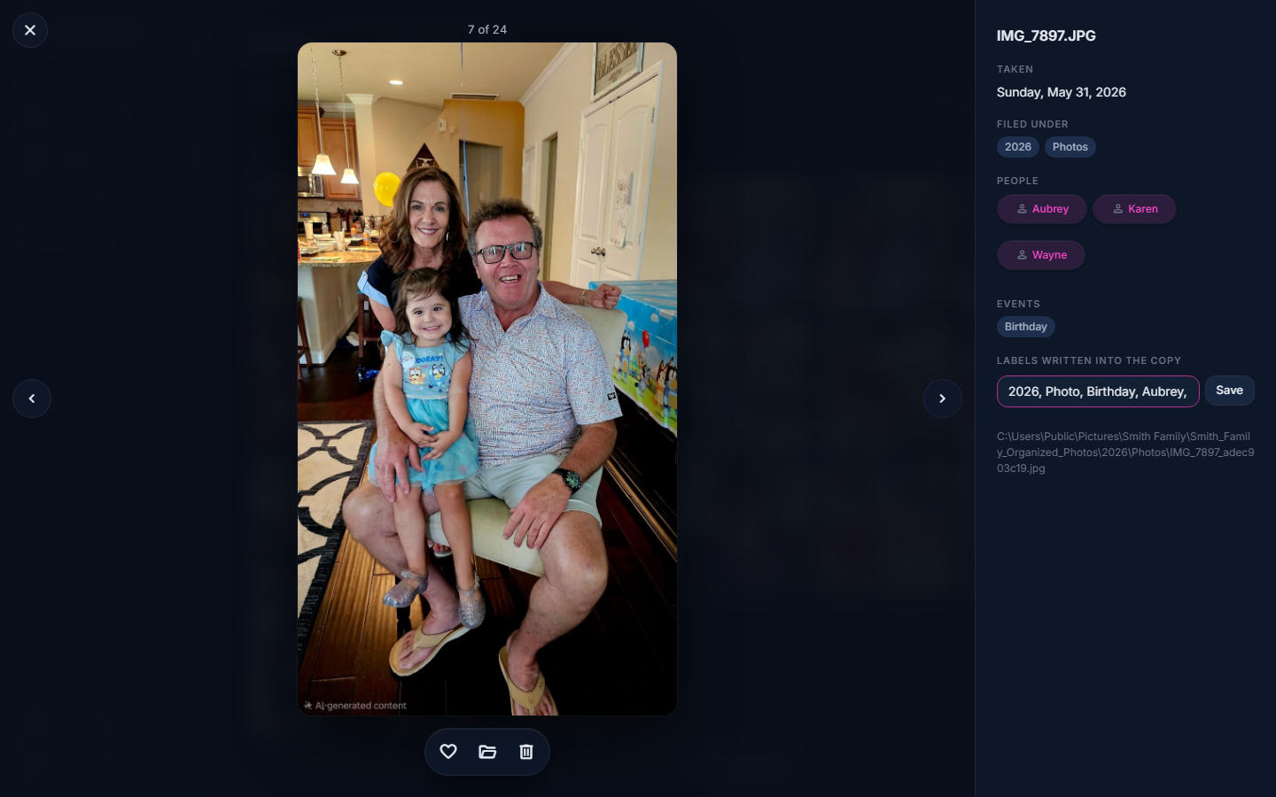 The photo viewer